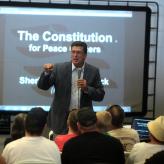 CSPOA founder former sheriff Richard Mack speaking at the 2014 PrepperFest Expo at WestWorld in Scottsdale, Arizona on October 26, 2014. (Credit: Gage Skidmore/Flickr)