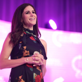 Lila Rose speaking with attendees at the 2021 Young Women's Leadership Summit hosted by Turning Point USA.